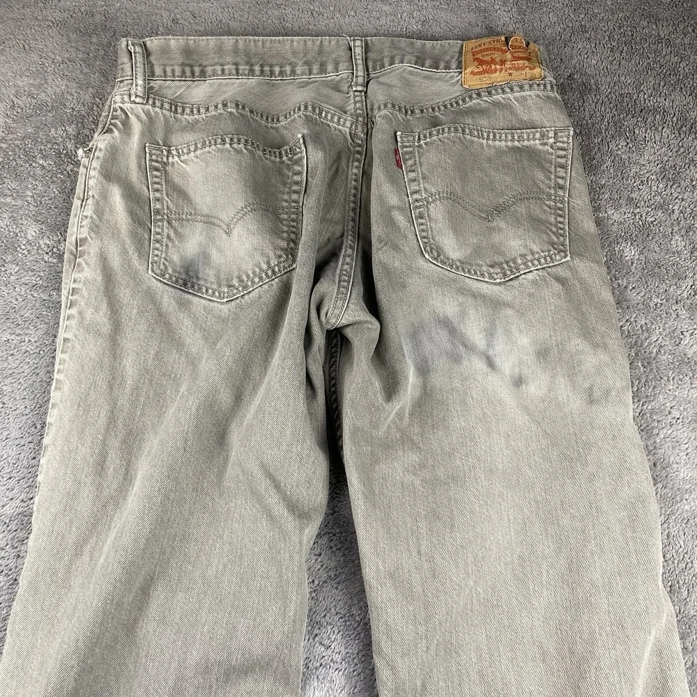 Levis‎ 559 Relaxed Straight Fit Jeans Mens 36x28 Beige Mid Rise 100% Cotton